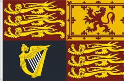 Estandarte Real del Reino Unido de Gran Bretaña e Irlanda del Norte.
